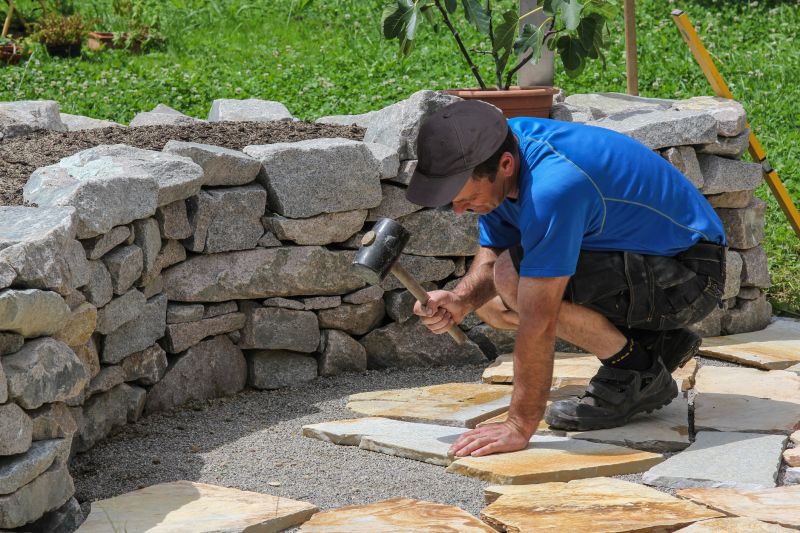 Local Flagstone Patio Repair pros at work