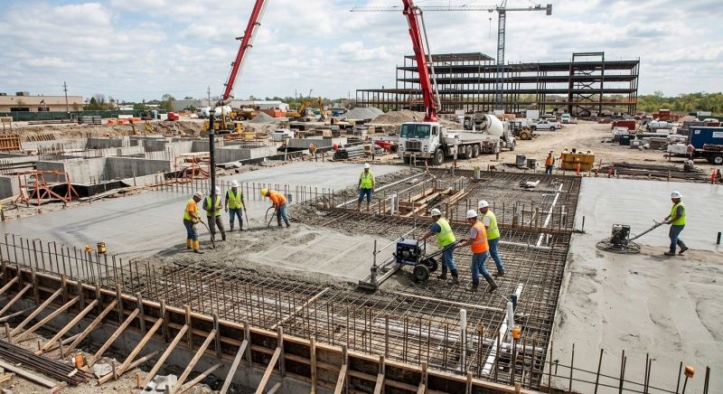 Commercial Slab Construction in Columbus, OH